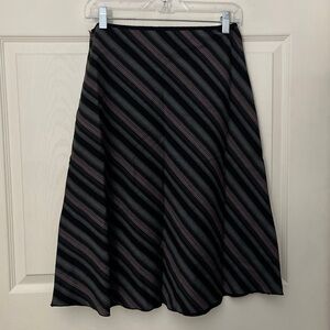 Striped Black and Pink Women's Skirt